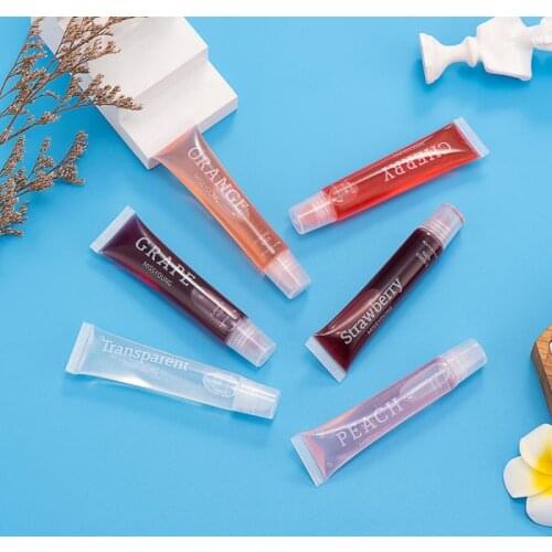 1 Set Lip Oil Transparent Lip Gloss Clear Sexy Cute Balm Liquid Lipstick Moisturizing Plumper Women Lip Gel Lip Care TSLM1