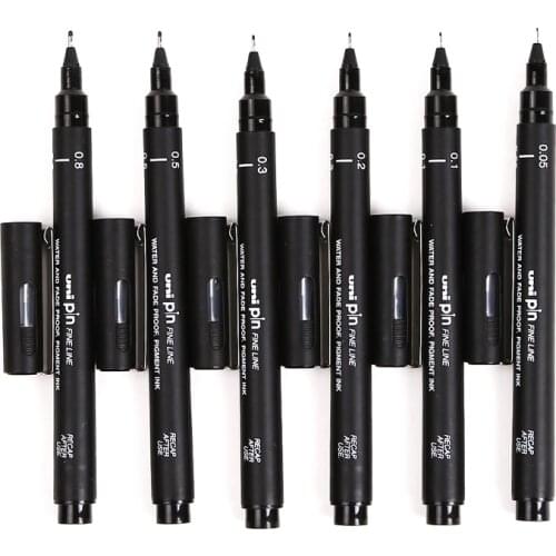 1pcs Micron Liner Drawing Pen Ultra Fine Line Pen Waterproof Pigma Fineliner Sketch Marker Pen Manga Dessin Art Supplies