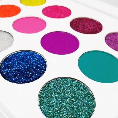 5 Pieces No Brand 18Colors Bright Eyeshadow with Mirror Eyeshadow Palette Private Label Custom Logo Eye Shadow Palette