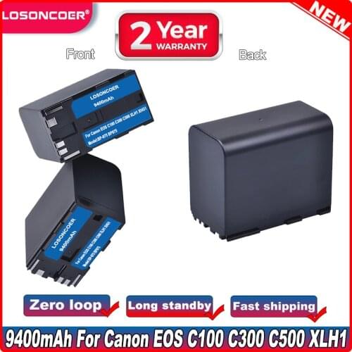9400mAh BP-975 BP975 Battery For Canon EOS C100 C300 C500 XLH1 XHG1 XHA1 XL2 XM2 ES420V ES75 ES8200V Vistura XF205 XF300