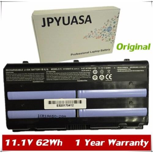 7XINbox 11.1V 62wh Original N150BAT-6 6-87-N150S-4292 Laptop Battery For Clevo N170SD N150SD N151SD N155S