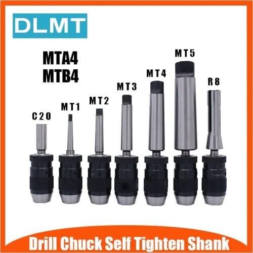 Automatic Locking Chuck 1-16mm B16 B18 and Tapered Rod MTA4 MTB4 1-13 3-16 Machining Center Drilling Machine