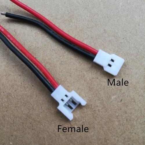 Free Shipping 5pcs 2S MX2.0 DIY 2.0MM 2P Connector Plug Male Battery Female With Wire 51005 51006 Connectors