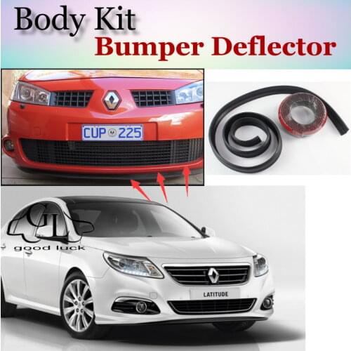 Bumper Lip Deflector Lips For Renault Latitude / Samsung SM5 / Safrane Front Spoiler Skirt For TopGear Fans / Body Kit / Strip
