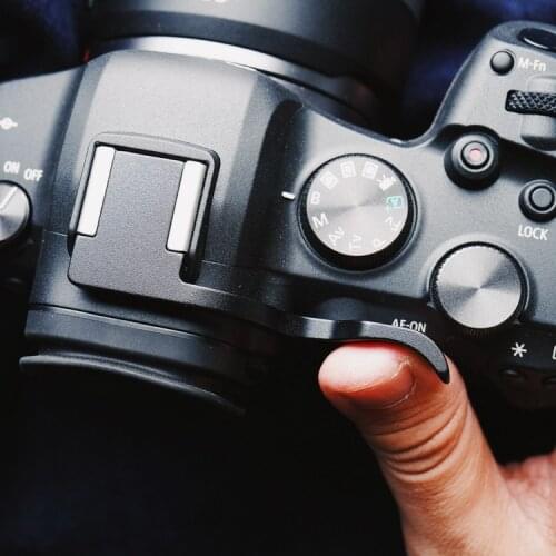 Design For Cannon EOS R6 R5 Metal Thumb Rest Finger Thumb Up Grip Hot Shoe Cover