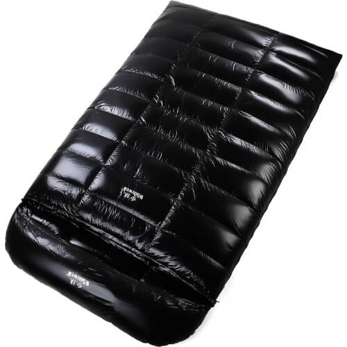 Double Warm Camping Sleeping Bag White Duck Down Couple Sleeping Bag Outdoor Waterproof Adult Large Space Sleeping Bags
