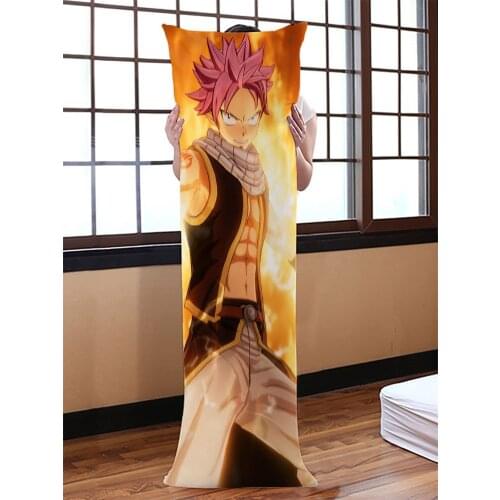 Fairy Tail Dakimakura Body Pillow Case Genshin Impact Diluc Decorative Cover Home Decoration Pillowcases Printed Long