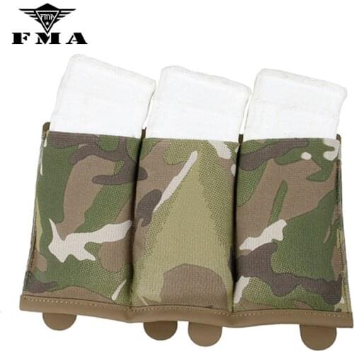 FMA Triplet Magazine Pouch Tactical Vest Dedicated M4 Magazine Bag MOLLE System Multicam 500D Fabric Free Shipping