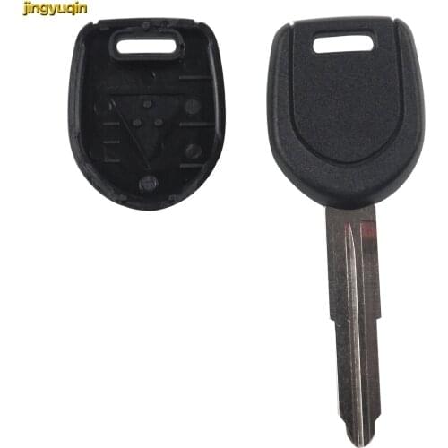 Jingyuqin 10pcs Replacement Transponder Car Key Shell Cover Case Fob Case for Mitsubishi Eclipse Galant Endeavor Key Left Blade