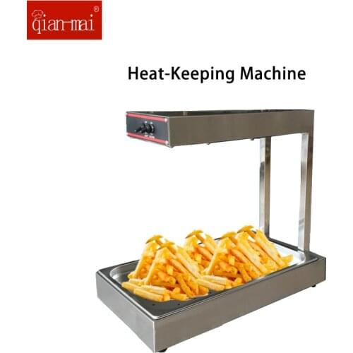 Commercial Kitchen Equipment French Electric Fries Machine Stainless Steel Chips Warmer Electric French Fries Maker 1000W