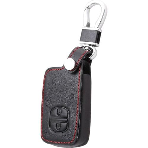 Leather Car Key Case Cover ring For Toyota Land Cruiser Prado 150 Camry Prius Crown For Subaru 2013 2014 Foreste key case wallet