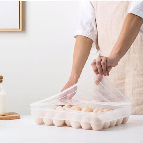Kitchen Containers 36 Grids Eggs Storage Containers Organizer Box Refrigerator Organizer Plastic Case Keep Egg Fresh