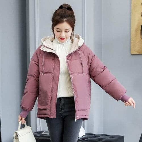 Winter thick hooded jackets women Fad fashion Korean style warm parka oversized loose female coats outwear manteau femme