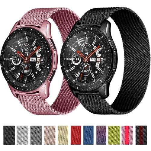 Magnetic Loop Strap For Samsung active 2 band 44mm 40mm Gear S3 Frontier 20mm 22mm Bracelet Samsung Glaxy Watch 3 45mm/46mm