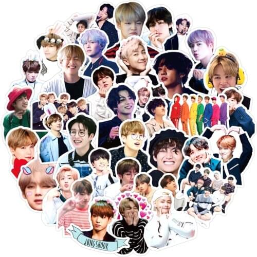 10/30/50pcs/pack Korea Kpop Team Stickers For Refrigerator Car Helmet DIY Gift Box Bicycle Guitar Decal Notebook Skate Computer