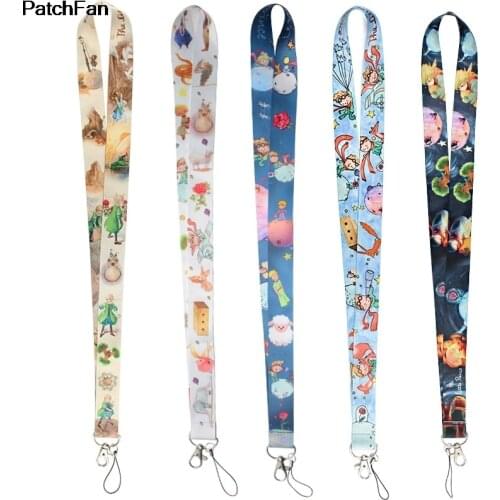 5pcs/lot A3352 Patchfan Cartoon Little Prince Creative Lanyard Badge ID Lanyards Mobile Phone Rope Key Lanyard Neck Strap
