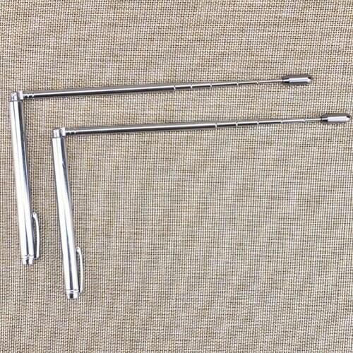 2 Pcs/set Ghost Tool Adjustable Hunting Flexible Accessories Dowsing Rods Stainless Steel Measuring Instruments Detector Water