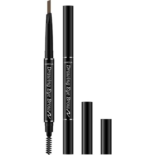 Professional 2 in 1 Double Ended Eyebrow Pencil Natural Long Lasting Not Blooming Waterproof Eyebrow Pencil 7 Color