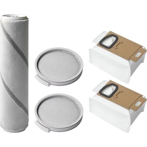 Promotion!5Pcs Dust Bag Roller Brush Filter for Mijia SCWXCQ01RR H6 Handheld Vacuum Cleaner Accessories Replacement Brush Filter