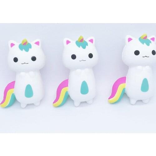 Relax Toy Rainbow Fox Scented Charm Slow Rising Squeeze Stress Reliever Poopsie Slime Surprise Skuishy Animales Cute Best Gifts