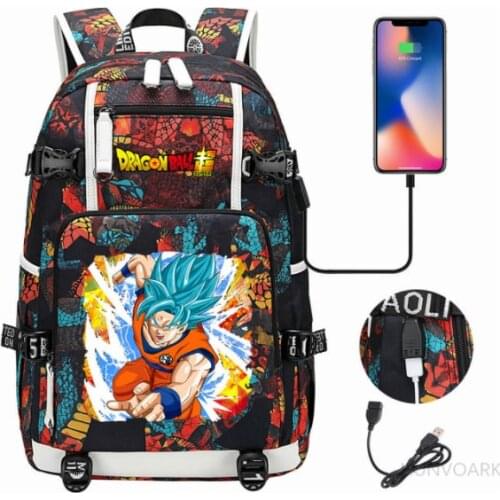 18 Inch Goku Backpack Women Men Daily Travel Back Pack Boys/Girls Laptop Backpack Teenagers Student School Bags Casual Bag