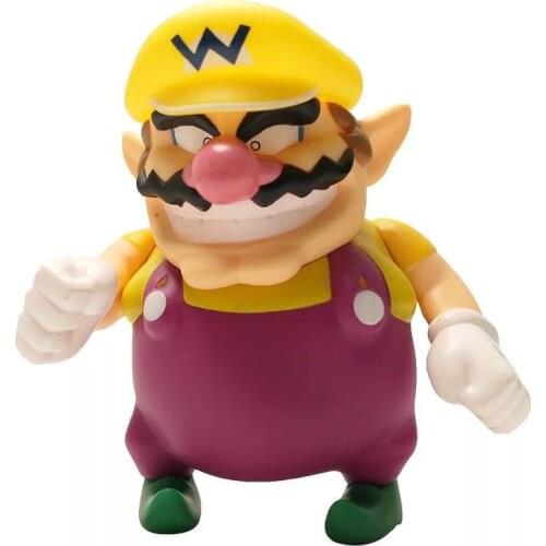 Super Mario Bros Wario Luigi Bowser Yoshi Koopalings Waluigi Toad Peach Daisy PVC Statue Collectible Toys Doll for Kids