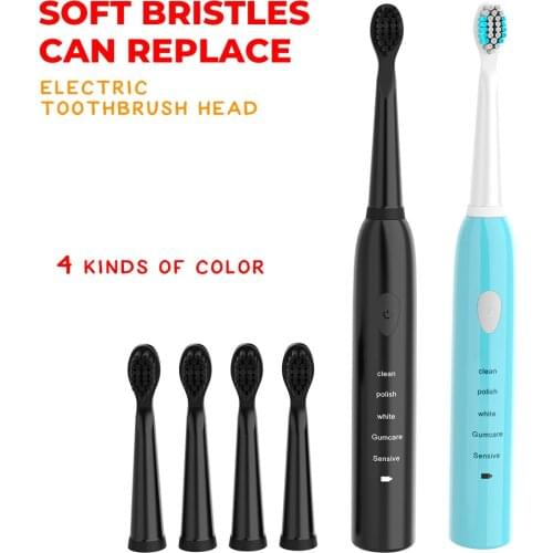 Whitening Sonic Electric rechargeable Toothbrush Adult Timer Brush 5 Mode USB toothbrush heads electric brushes