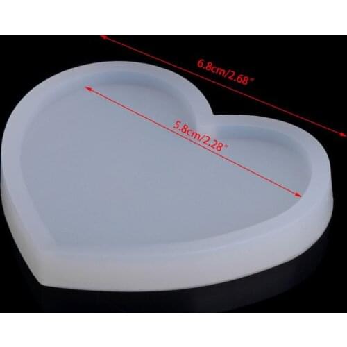 Silicone Heart Shape Pendant Mold DIY Making Jewelry Resin Casting Craft Tool -W128