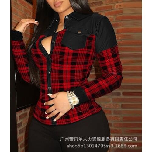 Женские красные рубашки XIKUO China At AliExpress