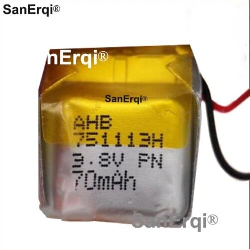 10pcs 751113 70mAh Battery For Motorola verve ones+ AH8 751113 3.8V Battery