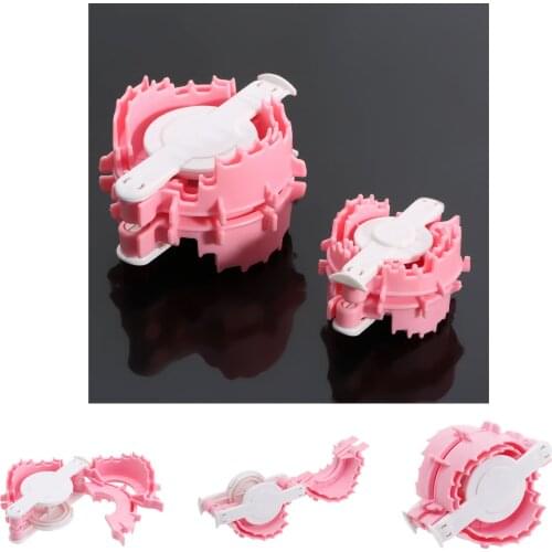 2 Sizes Plastic Heart Shape Pompom Maker Fluff Ball Weaver Needle Loom Knitting DIY Craft Tool for Sweater Hats Scarf Decoration