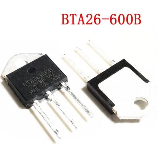 5pcs BTA26 BTA26-600B TO-3P BTA26-800BRG BTA26 600B 800V 25A Bidirectional Thyristor
