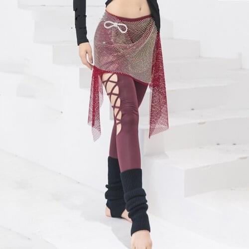5 colors of belly dance costume accessories long rhinestone triangle belt belly dance hip scarf sequin hip women belt