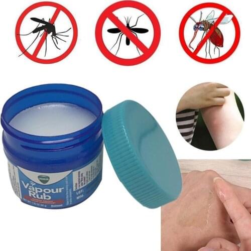 50g Vapour Rub White Cooling Balm Herbal Cream Refresh Ointment Cold Headache Muscle Aches Pain Relieving Essential Oil