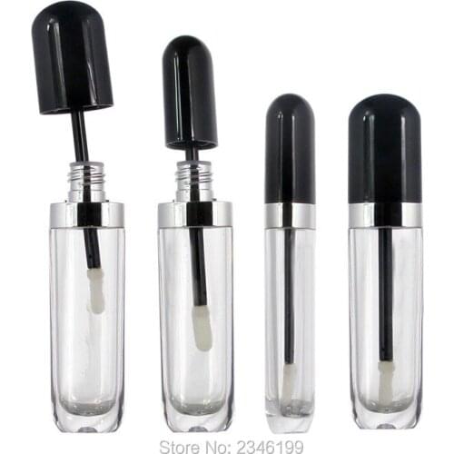 8ML 50pcs/lot Acrylic Lip Gloss Tube, Empty Clear Lip Beauty Tool, Top Grade DIY Lip Gloss Container, Lip Gloss Packaging Tube