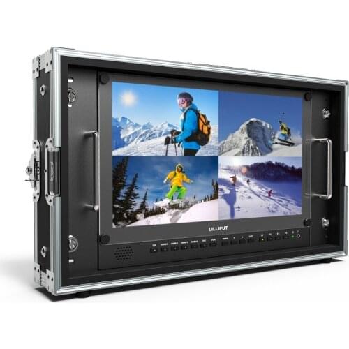 Free ship Lilliput BM150-4K Broadcast 15.6" 4K Director Monitor ULTRA-HD 6U Rack HD SDI Monitor 3840x2160 SDI HDMI Tally VGA