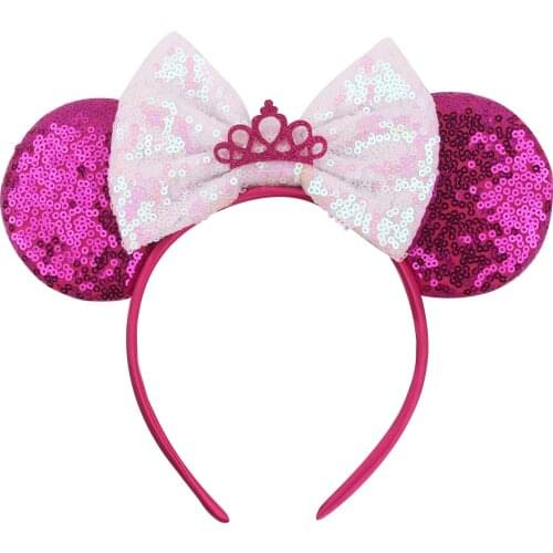 Disney 1pcs Christmas Mickey Hair Hoop Baby Party Hair Accessories Children Hair Accessories for girls women gift