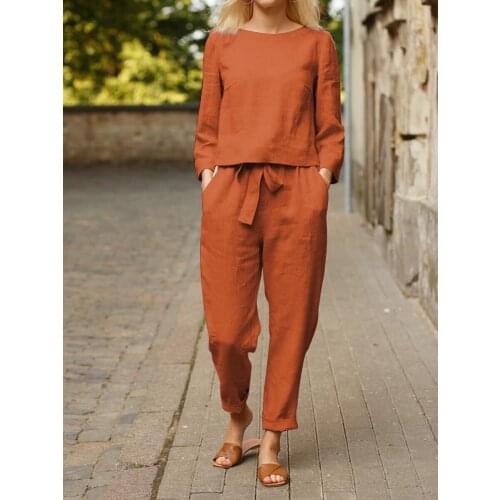 Heliar Women Highstreet Tracksuits Fashion Solid Sweatshirts Tops and Pants Sets Solid Pullovers and Trousers Suits For Women