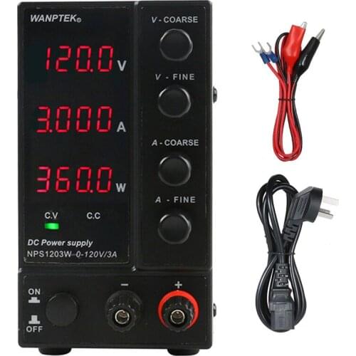 NPS1203W 120V3A 360W 4 Digital Display DC Power Supply Regulated Power Supply Adjustable Laboratory Test Switching Power Supply