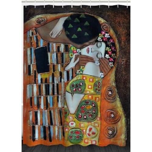 Oil Painting Art Shower Curtain Bathroom Decor