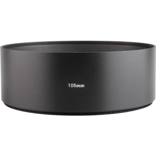 105mm Telephoto Metal Camera Lens Hood with Filter Thread Mount Aluminum Hood for Sony Canon Nikon Fuji Leica