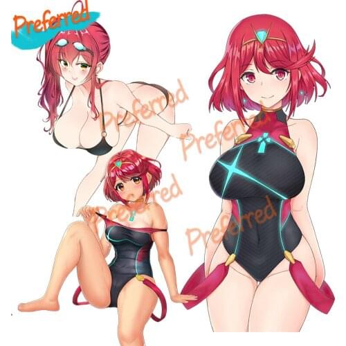 Sweet Navy Lolita Cute Bikini Anime Girl Decal Motocross Racing Laptop Helmet Trunk Wall Vinyl Car Sticker Die Cutting