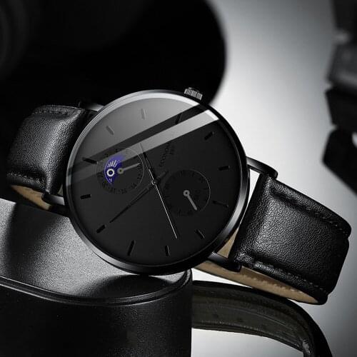 Mens Watches Top Luxury Brand Watch Fashion Watch Date Wrist Watch Sport Watches Leather Relogio Masculino Wrist Watch #10