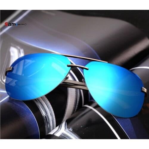 Samjune Aluminum Magnesium Polarized Sunglasses Men Driver Mirror Sun glasses Male Fishing Female Eyewear For Men