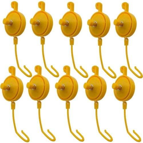 SHGO HOT-Plant Yoyo Grow Hanger with Stopper, Adjustable Indoor Plant Support Yo Yo (Pack of 10)