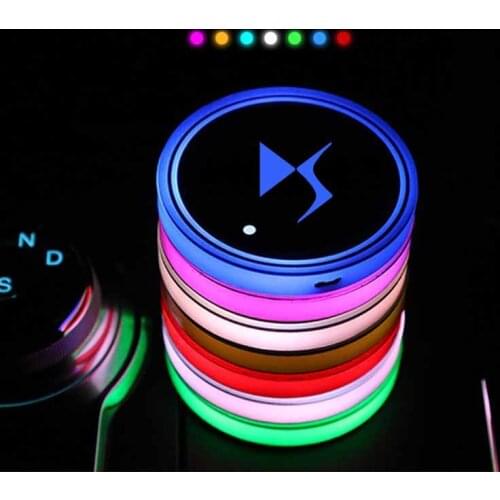 LED Car multicolor atmosphere light water coaster For DS SPIRIT DS3 DS4 DS4S DS5 DS 5LS DS6 DS7 WILD RUBIS sticker accessories