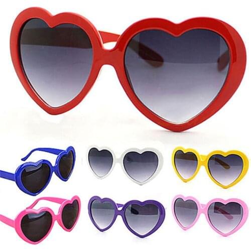 NEW 1pcs Love Heart Sunglasses Women Rimless Spectacles Female Lolita Hearts Shape Eyeglasses Ladies Glasses Heart Sun Glasses