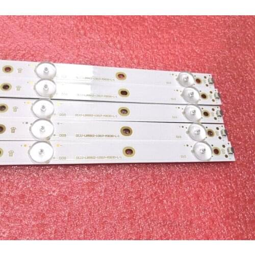 1set=5pcs led backlight strip 10lamps for phil ico 55PUF6650 CEJJ-LB550Z-10S1P-M3030-L