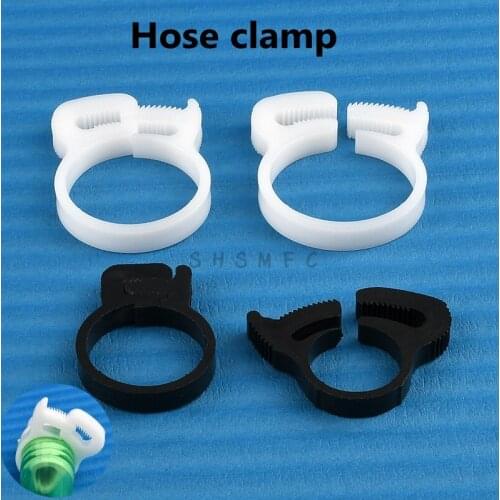 10 Pcs Hose Clamp Adjustable Clamp Tube Fasterner Aquarium Plastic Clip Garden Hose Clamp Fish Tank Accessories