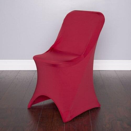100Pcs Burgundy Arch Stretch Indoor Chair Cover For Wedding/Party Universal Banquet Hotel Decoration Free Shipping